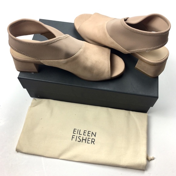 Eileen Fisher Luca Leather Sandals Size 8 - Picture 2 of 11